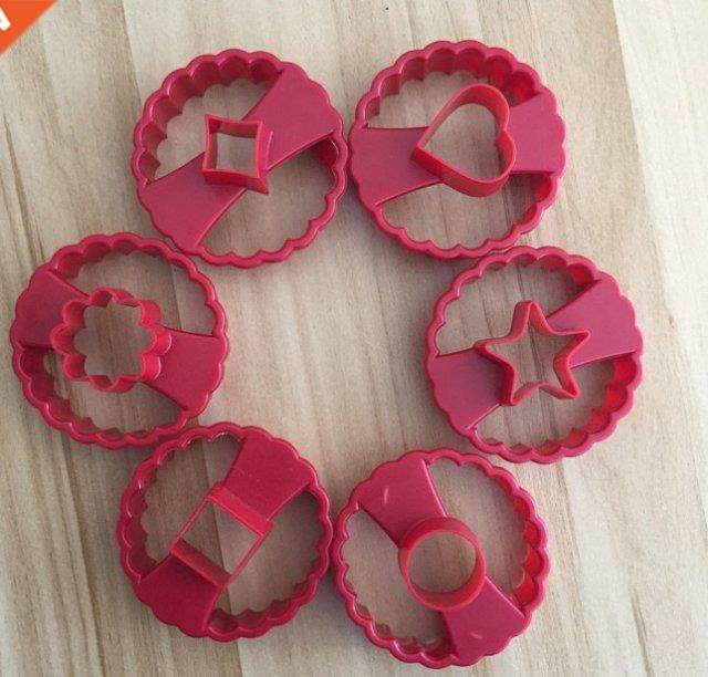 2021 New 6Pcs/set Multifunctional Cookie Cutter Cake Decorat