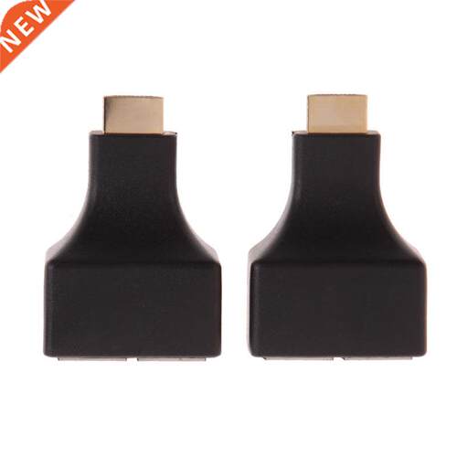 HDMI To Dual Port RJ45 Network Cable Extender by Cat 5e/6 10