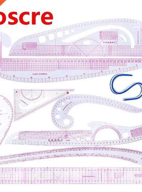 9PCS/SET Cutting Ruler DIY Clothing Sample Grading Sewing T