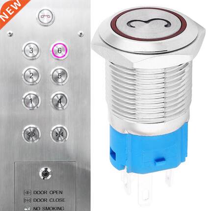 2pcs Push Button Switch Momentary Metal Push Button Power Sw