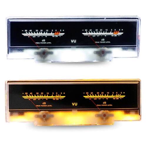 Double pointer VU Meter Stereo Amplifier Board DB Sound Leve