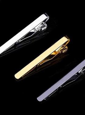 New Tie Clips Men's Metal Necktie Bar Crystal Dress