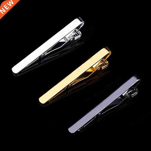 New Tie Clips Men's Metal Necktie Bar Crystal Dress