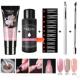 Tips For Extension Set With Gel Nail Poly Dual 5pcs Nial Kit