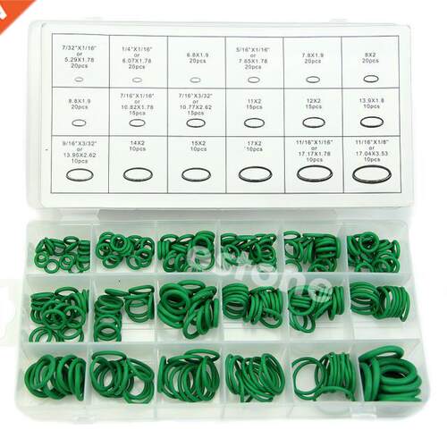 High Quality Rubber 270Pcs 18 Sizes O-ring Kit Green Metric