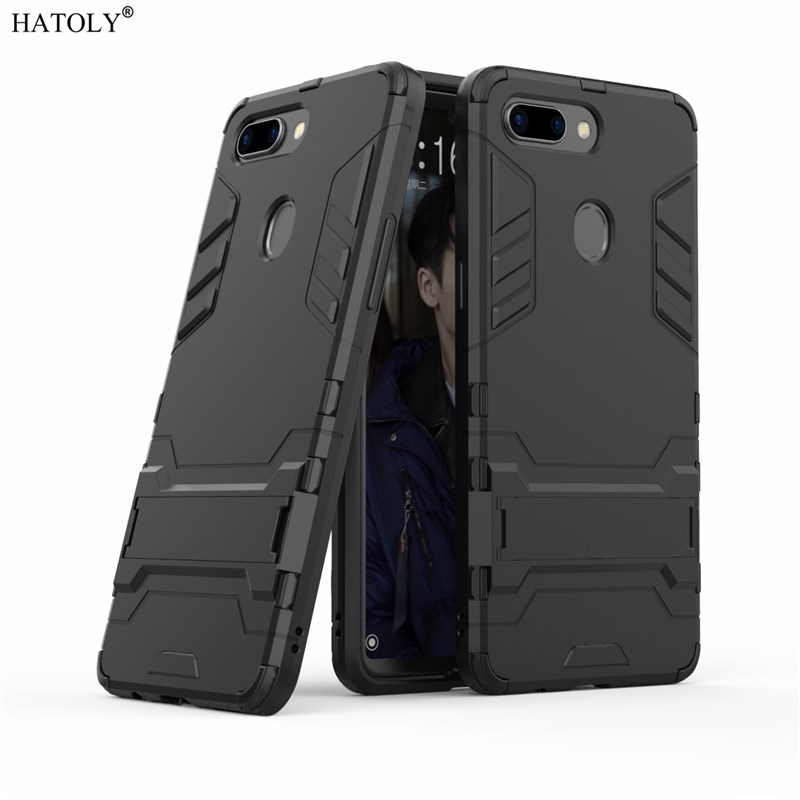 For Armor Case OPPO R15 Pro Case R15 Robot Silicon Rubber Ha
