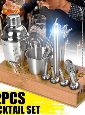 Br Set Brwre Cocktil Shker Cocktil Mking Kit with Woo