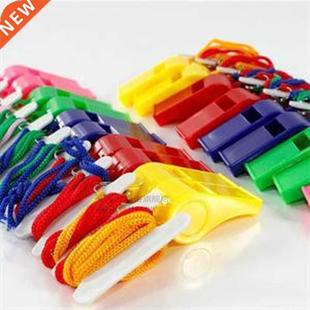 24pcs/bag Plastic Whistle With Lanyard for Boats, Raft,Party