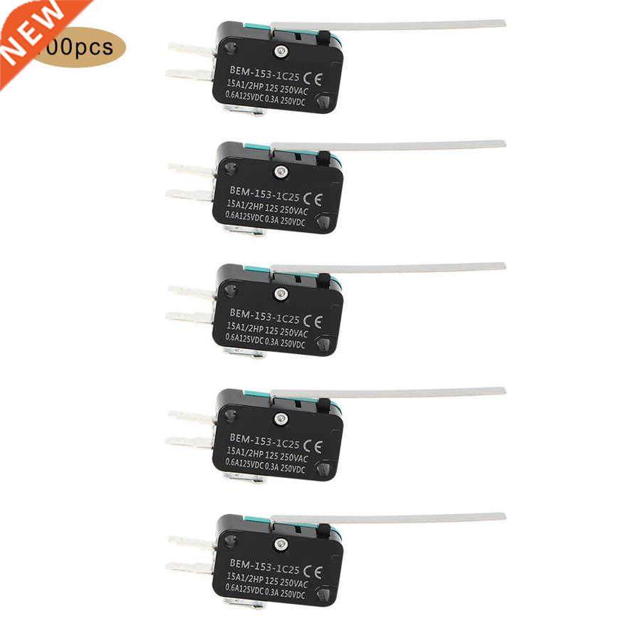 100pcs BEM Micro Switch 250VAC 15A Microswitch Self-Reset Wo