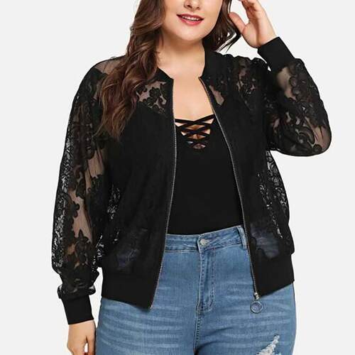 Womens Jackets Sid Casual Plus Size 5xl Lace Loose Shawl