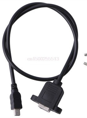Printer Panel Mount Cable + Screw Mini USB 5 Pin Male to USB
