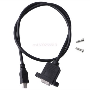 USB Mount Male Pin Mini Screw Cable Panel Printer