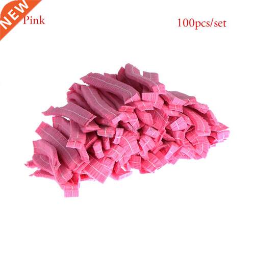 100PCS Wo Waterproof Disposable Shower Cap Non Woven Pleate