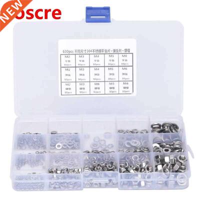 Flat washer in stainless steel + spring gasket + assortment