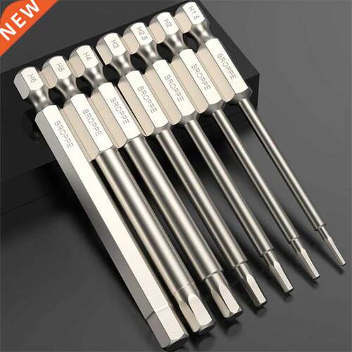 8Pcs H1.5-H8 S2 Alloy Steel Magnetic Hex Head Screwdriver Bi