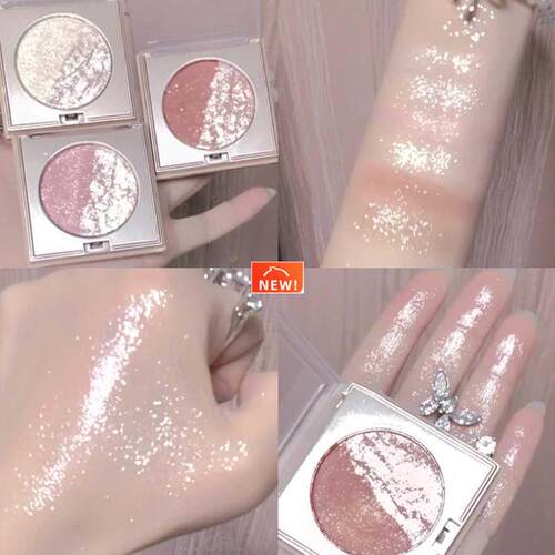 Double Color Water-Light Highlighter Palette Lasting Ginger