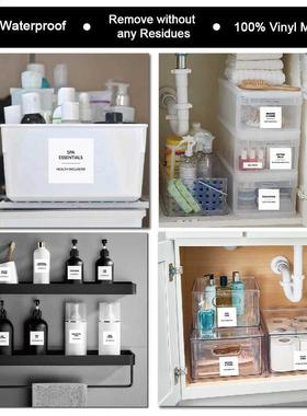 Bathroom Labels Stickers Name Stickers Shampoo Body Wash Con