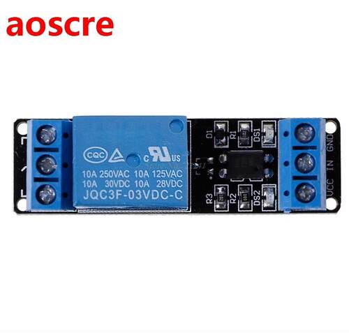 .V 1 Channel Relay Low Level Trigger Relay Module with Opt