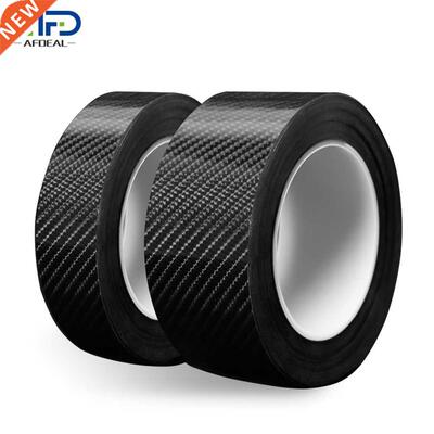 3/5M Black Anti Slip Tape Carbon Fiber Car Sticker Safety N