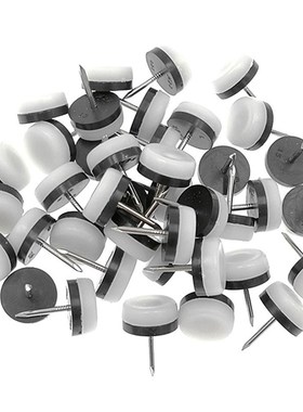 40Pcs Thickened Furniture Glide,Nail-On Nylon Slider Pad Flo
