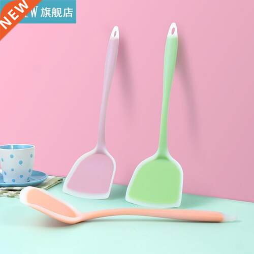 1pc Heat Resistant Silicone Turner Spatula Non-Stick