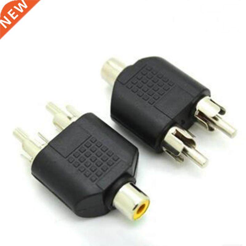 2 RCA Sockets to 3.5MM Female Phono Plug Phono AV Audio Vide