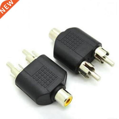 2 RCA Sockets to 3.5MM Female Phono Plug Phono AV Audio Vide
