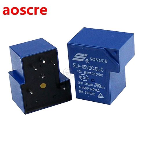 T90 1pcs relay SLA-05 09 12V 24VDC 4 / 5 / 6 pin 30A