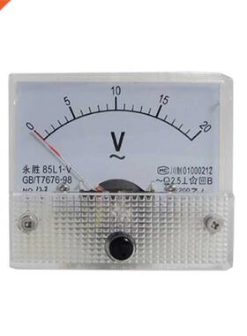 85L1-V AC 0-20V Analog Voltmeter Panel Meter Voltage