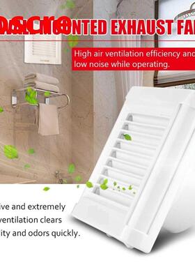 15W 220V Wall Mounted Exhaust Fan Low Noise Home Bathroom Ki