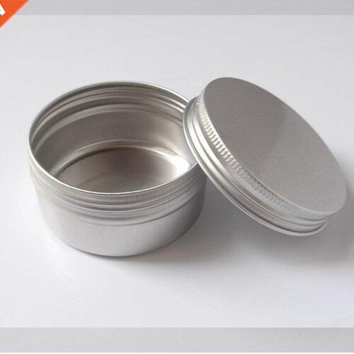 10pcs Round Metal Tea Leaf Storage Box Screw Top Aluminum Co