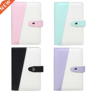 Refillable 6-ring Binder A6 PU Leather Notebook Binder Plann