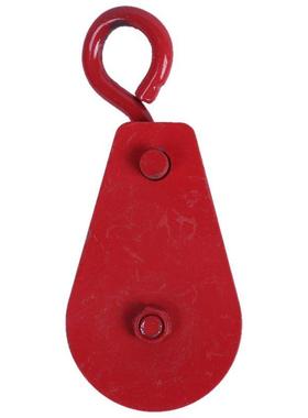 0.T 00kg 661.4Lbs Metal Lifting Crane Pulley Block Red