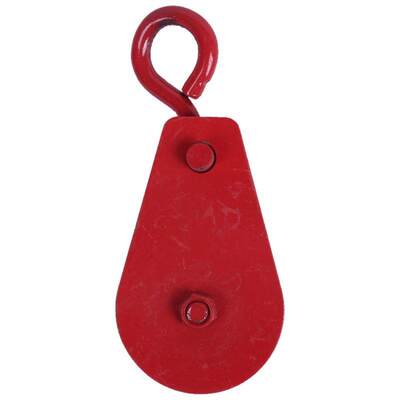 0.T 00kg 661.4Lbs Metal Lifting Crane Pulley Block Red