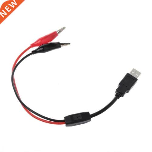 Copper Alligator Clips with Wire Male USB Connector Test Lea