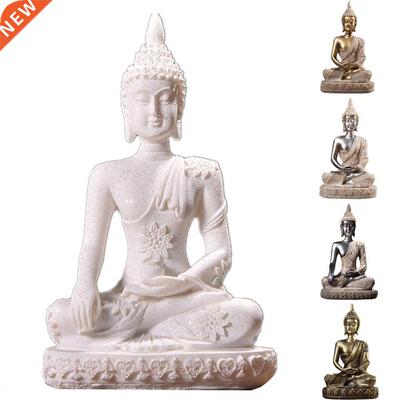 16 Style Miniature Buddha Statue Nature Sandstone Fengshui T