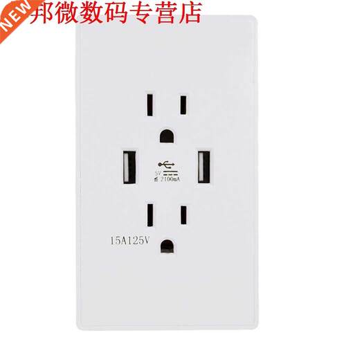 4-USB Lader ETL Snelheid 15A 125 Volt Fraudebestendige Outle