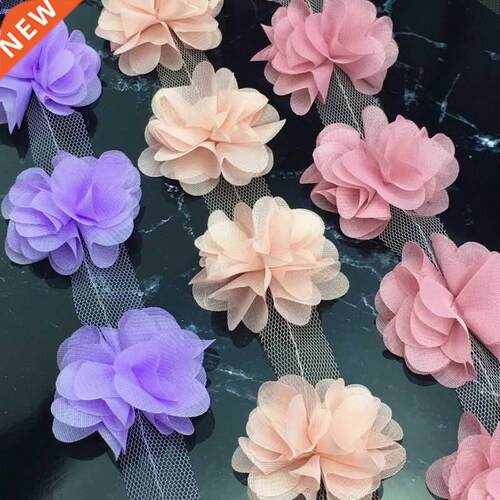 118 pieces 6cm Chiffon Flowers Artificial Flower DIY Girl Ha