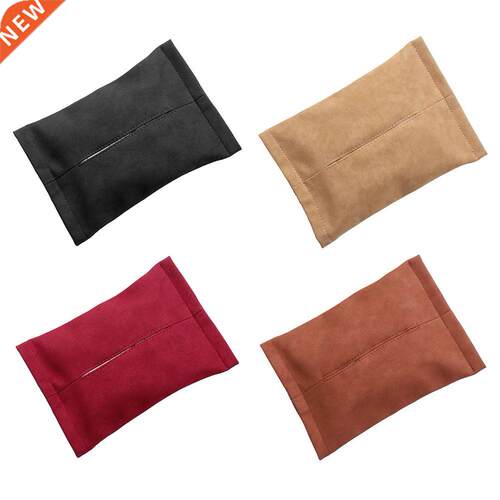 Car Accessories Car Sun Visor Tissue Box Suede Paper Napkin