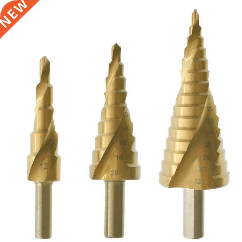 4-12/20/32mm High Speed Steel Step Drill Bit for Metal Wood