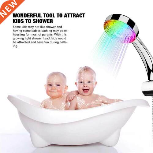 Shower Head LED Rainfall Shower Sprayer Automatically Color-