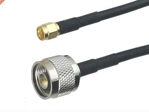 1Pcs RG58 N Male Plug to SMA Male Plug Connector RF Coaxial