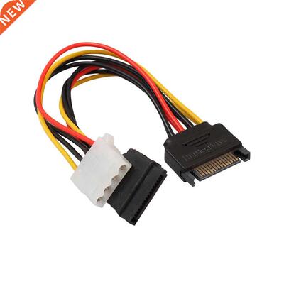 SATA 15 Pin Male to 15Pin IDE Molex Female + 4Pin SATA Femal