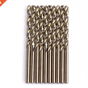 10Pcs 4mm M35 Triangle Shank HSS-Co Cobalt Twist Drill Spira