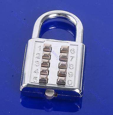 S103 5 Digit Push-Button Combination Number Luggage Travel