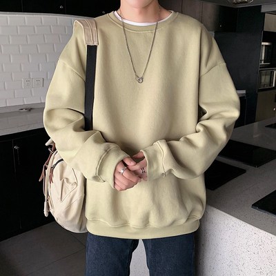 Hoodies Sweatshirts Men Streetwear Solid Pullover Sweatshirt