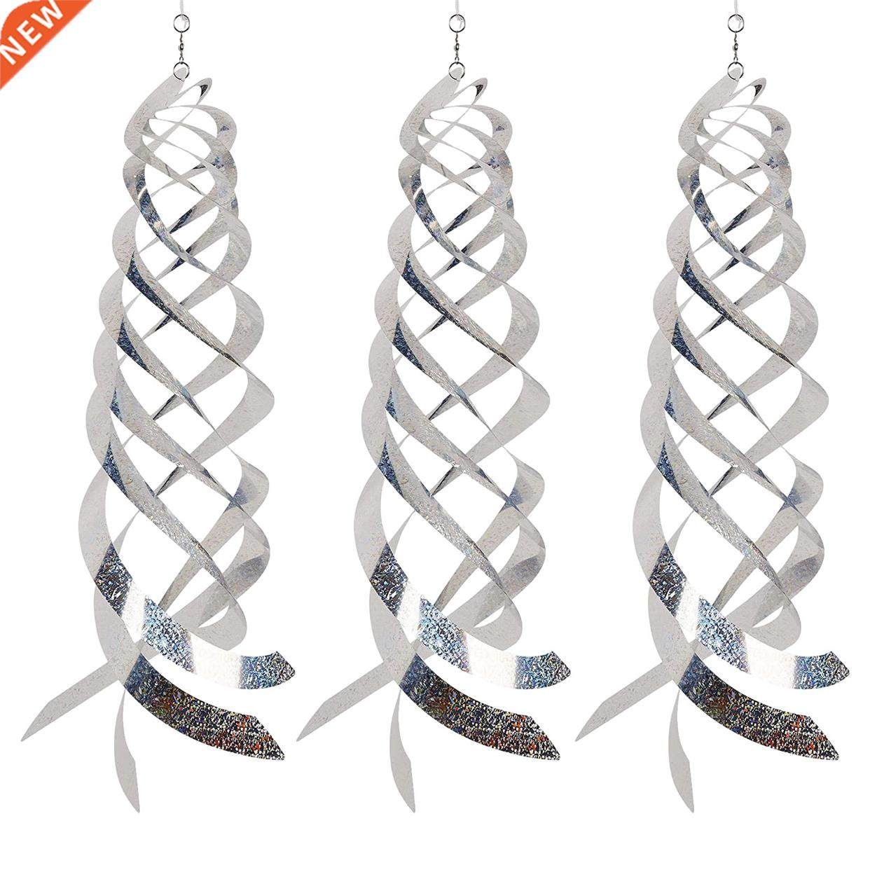 Bird Repeller Rotating Rod Reflective Wind Spiral Deterrents
