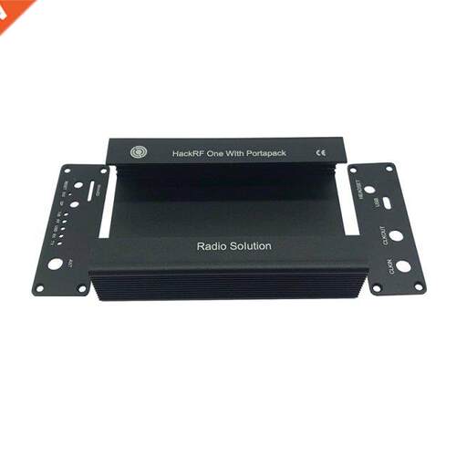 Black Aluminum Enclosure Cover case shell for PORTAPACK + HA
