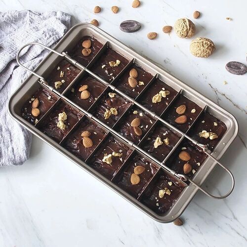 18 Holes Brooklyn Brownie Copper Nonstick Baking Pan with