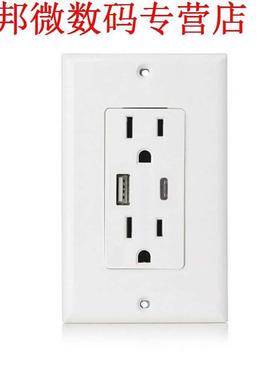 USB Type-c Stopcontact Snelheid 4.8A Charger Adapter Stopcon